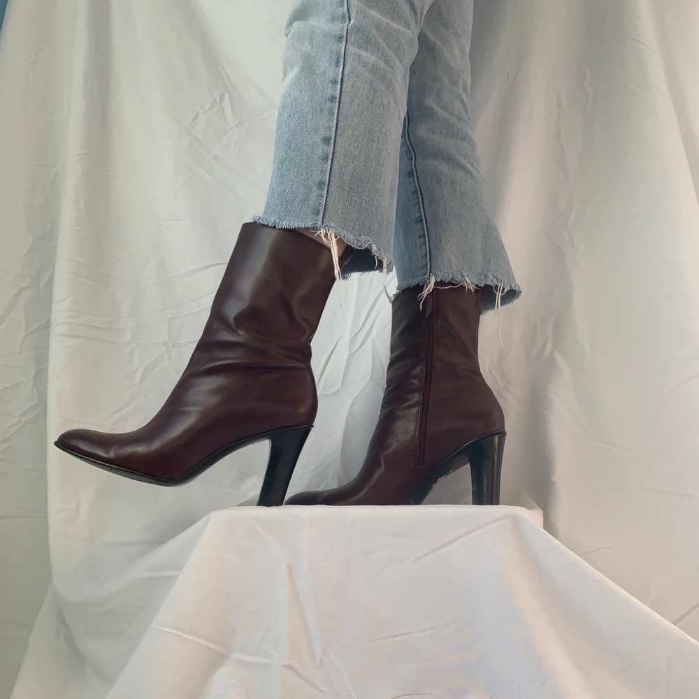 Authentic DEEP MAROON BCBG Boots
